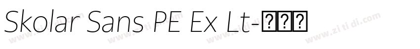 Skolar Sans PE Ex Lt字体转换